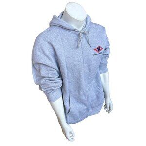 Hanes Men's Disney Cruise Line Gray Zipper Hoodie Sweatshirt Size XL